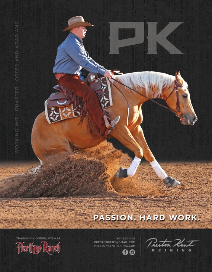 Arabian Horse Times ad Preston Kent Reining